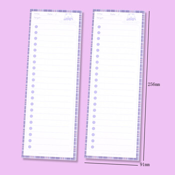 Long Memo Pads Planners Notebooks Επένδυση σημειωματάριο Cute Bunny Bear Rabbit Stationery School Προμήθειες γραφείου Ατζέντα εκκρεμοτήτων Έλεγχος λίστας