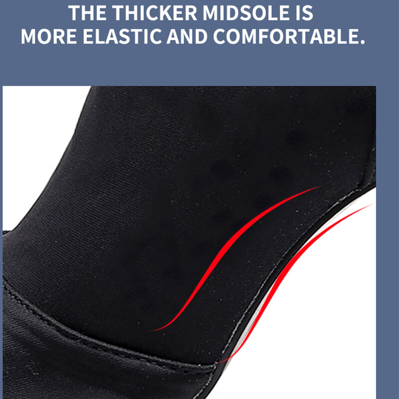 Γυναικεία παπούτσια χορού latin χορού Μαύρα με μαλακό πάτο Bachata Salsa Σανδάλια χορού Γυναικεία με λεπτό τακούνι 8,5cm/10cm/11cm Μπότες κάλτσας