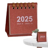 Mazs galda kalendārs jauks dienas plānotājs Vienkārša kalendāra grāmata Iknedēļas uzdevumu saraksts Grafiks Tabulu plānotāja grāmatas 2025. gada kabatas kalendārs