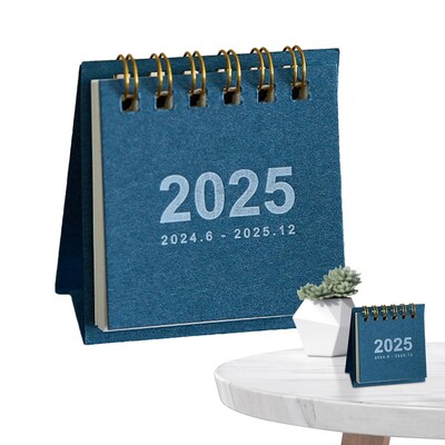 Mazs galda kalendārs jauks dienas plānotājs Vienkārša kalendāra grāmata Iknedēļas uzdevumu saraksts Grafiks Tabulu plānotāja grāmatas 2025. gada kabatas kalendārs