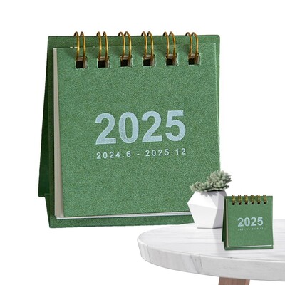 Mazs galda kalendārs jauks dienas plānotājs Vienkārša kalendāra grāmata Iknedēļas uzdevumu saraksts Grafiks Tabulu plānotāja grāmatas 2025. gada kabatas kalendārs