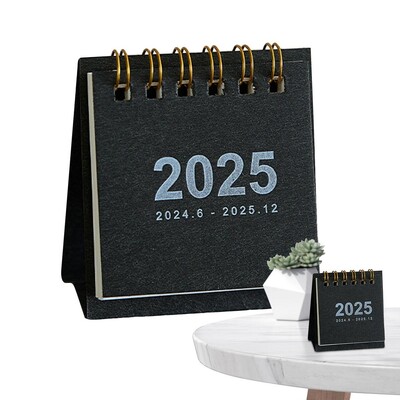Mazs galda kalendārs jauks dienas plānotājs Vienkārša kalendāra grāmata Iknedēļas uzdevumu saraksts Grafiks Tabulu plānotāja grāmatas 2025. gada kabatas kalendārs