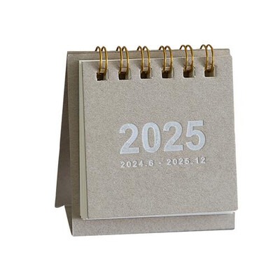 Mazs galda kalendārs jauks dienas plānotājs Vienkārša kalendāra grāmata Iknedēļas uzdevumu saraksts Grafiks Tabulu plānotāja grāmatas 2025. gada kabatas kalendārs
