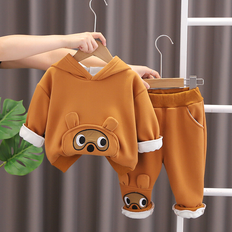 Dječja odjeća za dječake, slatka jesenska i zimska odijela iz crtića, nova modna zimska odjeća za bebe i malu djecu dvodijelna