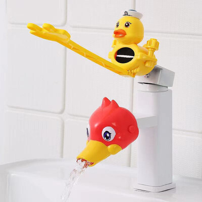 Karikatūra Duck Kitchen Ērta ierīce bērnu mazgāšanai jaucējkrāna pagarinātājs bērniem roku mazgāšanai vannas istabas izlietnē