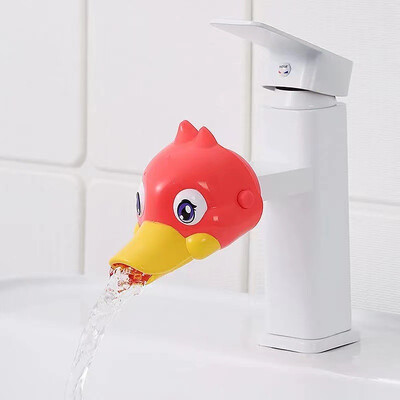 Karikatūra Duck Kitchen Ērta ierīce bērnu mazgāšanai jaucējkrāna pagarinātājs bērniem roku mazgāšanai vannas istabas izlietnē