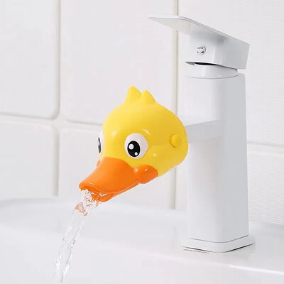 Karikatūra Duck Kitchen Ērta ierīce bērnu mazgāšanai jaucējkrāna pagarinātājs bērniem roku mazgāšanai vannas istabas izlietnē