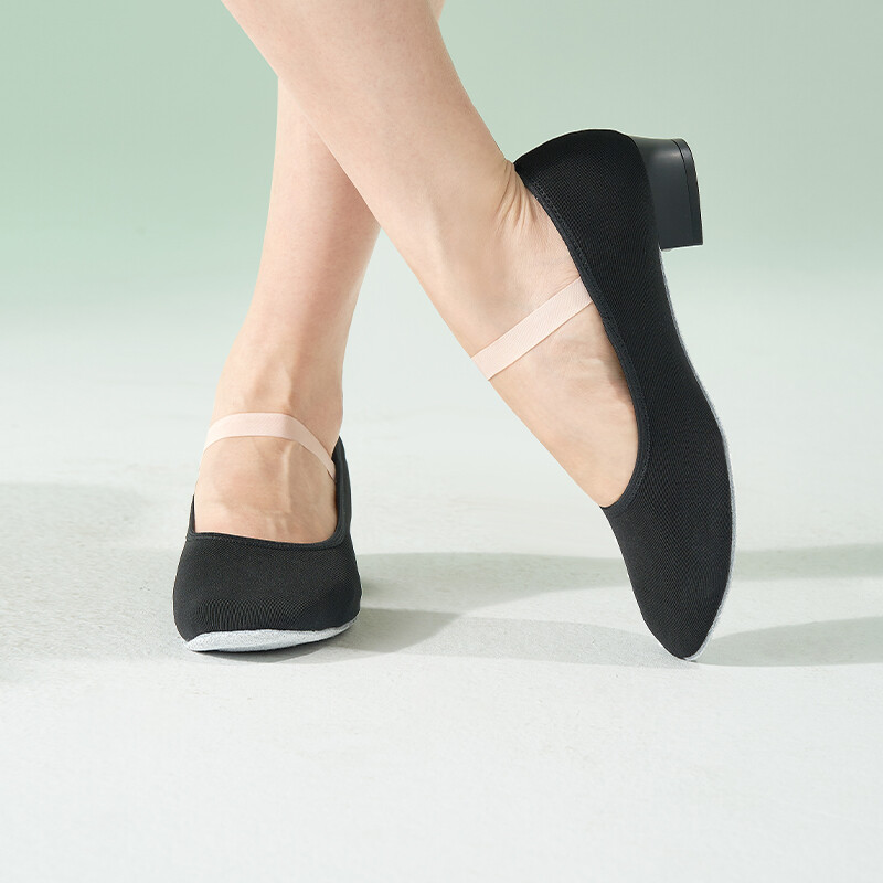 Παπούτσια μπαλέτου για κορίτσια Παπούτσια χορού για γυναίκες που χορεύουν Παντόφλες Παπούτσια γυμναστικής Χαρακτήρας Παπούτσια δασκάλας Ψηλοτάκουνα παπούτσια χορού