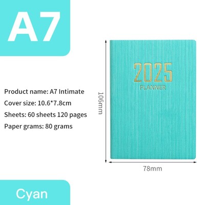 Minimālisma A5 2025. gada dienas kārtības grāmata ar kalendāra uzdevumu sarakstu A5 piezīmju grāmatiņa spāņu valodā Morandi krāsa 2025. gada plānotājs, piezīmju grāmatiņa, skolas birojs