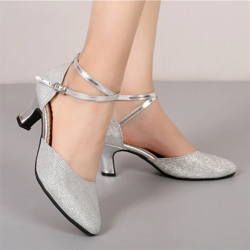 Standard παπούτσια χορού χορού για γυναίκες Glitter μοντέρνα παπούτσια χορού Salsa Ballroom Tango Latin για κορίτσια