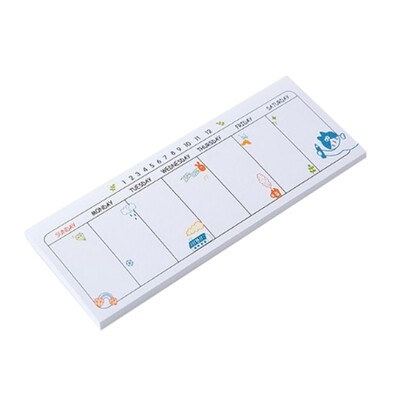 OFBK Quality Schedule Notebook Weekly Planning Pad Weekly Calendar Week Planner