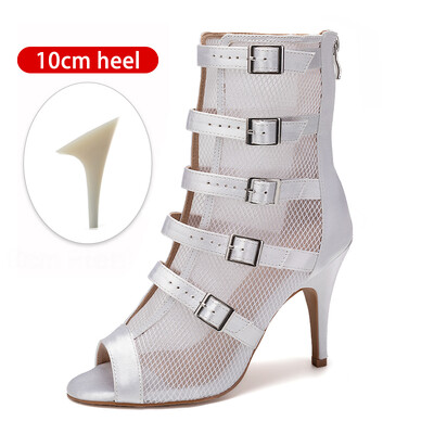 SWDZM Seksīgas sieviešu deju apavi balles deju zābaki Melni džeza deju apavi zamšādas zoles apavi dejām Pielāgojams papēdis 4 cm-11 cm