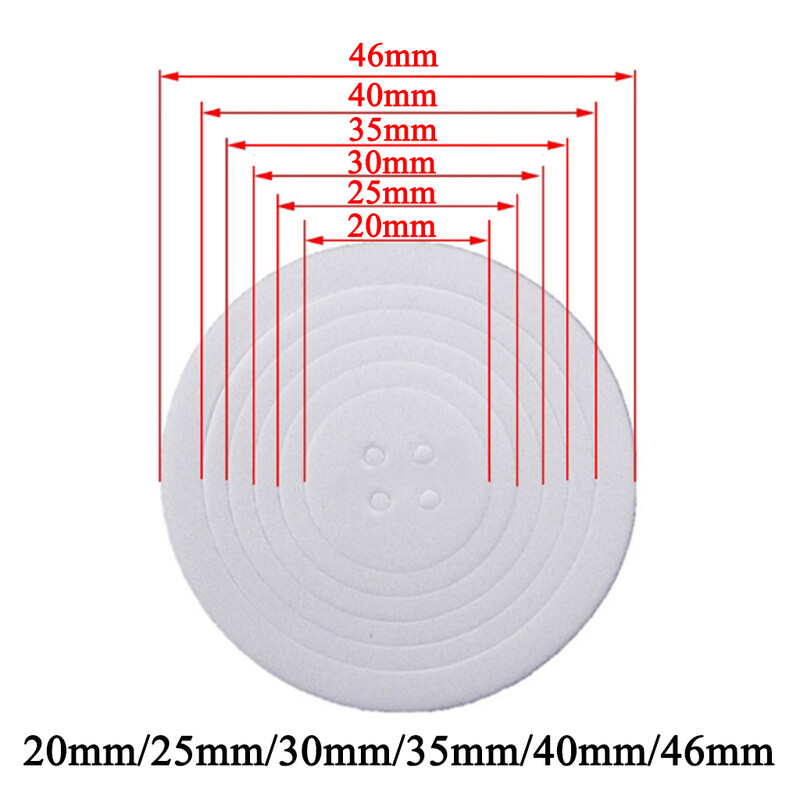 50Pcs Ρυθμιζόμενα 20/25/30/35/40/46mm Φλάντζες αφρού Λευκά EVA Pads Δαχτυλίδια για κάψουλες συλλεκτικών νομισμάτων (Δεν περιλαμβάνεται η θήκη κάψουλας)
