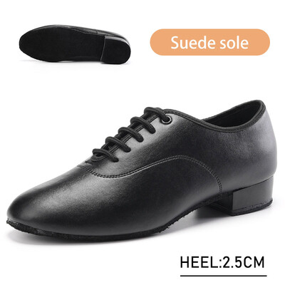 SWDZM vīriešu ādas deju apavi vīriešiem pieaugušajiem, melni modes vīriešu deju apavi Vīriešu latīņu balles deju apavi Soft, 38-44 izmērs
