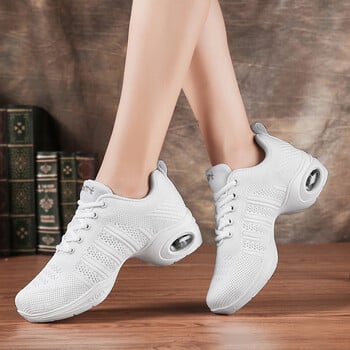 Спортна функция Мека външна подметка Breath Dance Shoes Маратонки за жени Обувки за тренировка Модерни танцови джаз обувки Feminino Zapatos EU 41