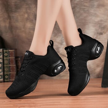 Спортна функция Мека външна подметка Breath Dance Shoes Маратонки за жени Обувки за тренировка Модерни танцови джаз обувки Feminino Zapatos EU 41