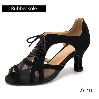DKZSYIM Jazz Dance Shoes Sievietēm Āra Latīņamerikas kurpes Sieviešu Meiteņu Tango/Salsa Telpu apavi dejošanai Augstpapēžu kurpes 5cm-7cm