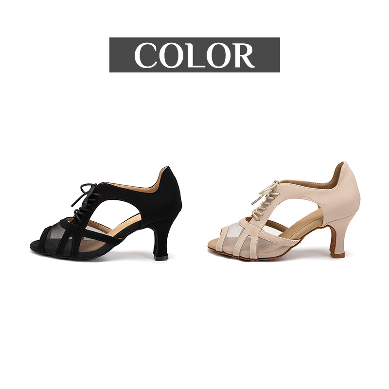 DKZSYIM Jazz Dance Παπούτσια Γυναικεία Υπαίθρια Latin Παπούτσια Γυναικεία κορίτσια Tango/Salsa Εσωτερικά παπούτσια για χορό Ψηλοτάκουνα 5cm-7cm