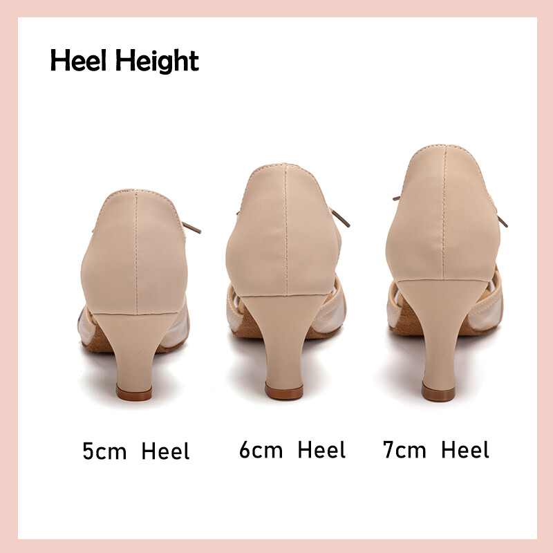 DKZSYIM Jazz Dance Παπούτσια Γυναικεία Υπαίθρια Latin Παπούτσια Γυναικεία κορίτσια Tango/Salsa Εσωτερικά παπούτσια για χορό Ψηλοτάκουνα 5cm-7cm