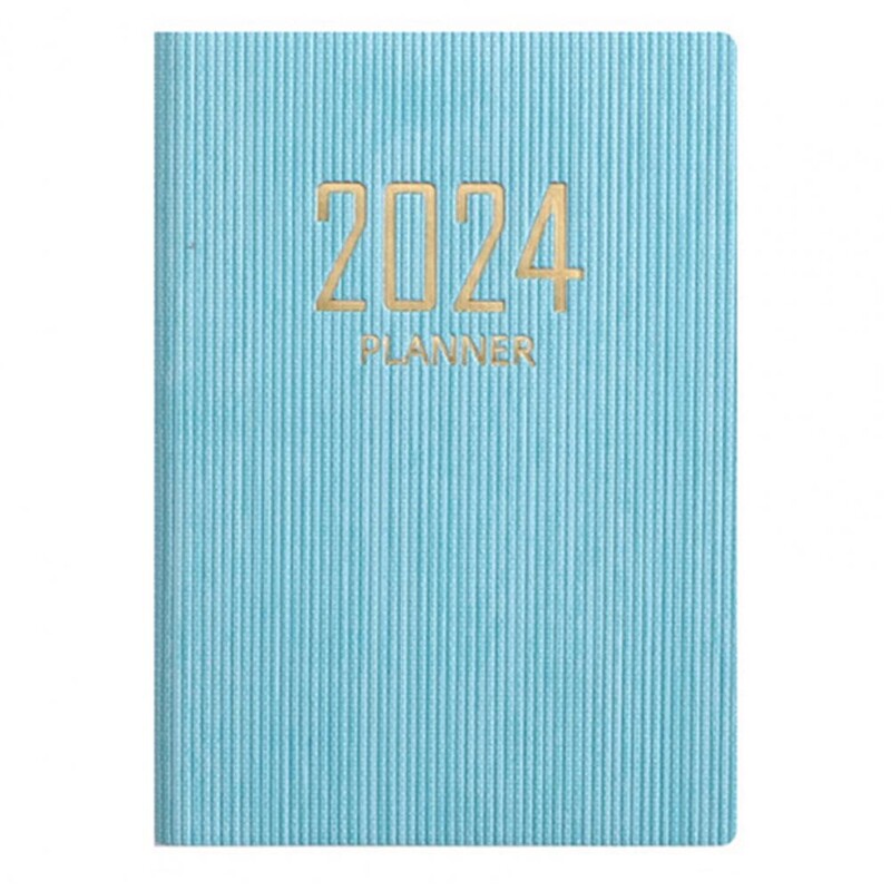 A7 2024 Angļu plānotājs, āda, cietais vāks, 180 lapas, tinti necaurlaidīgs papīrs, mini žurnāls piena produktiem, kabatas piezīmju grāmatiņa, studentu piederumi