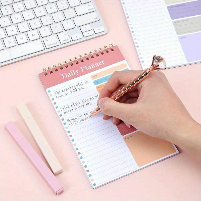 Σημειωματάριο 1 PC Daily To Do List - 30 Πολυστρωματικά φύλλα για εργασία, σχολείο, γυμναστική και ακαδημαϊκούς στόχους - Τέλεια επιστροφή στο σχολείο