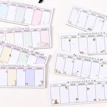 U75A Weekly Planning Pad Memo Pad for Weekly Planning Notepad Πρόγραμμα 40σελ.