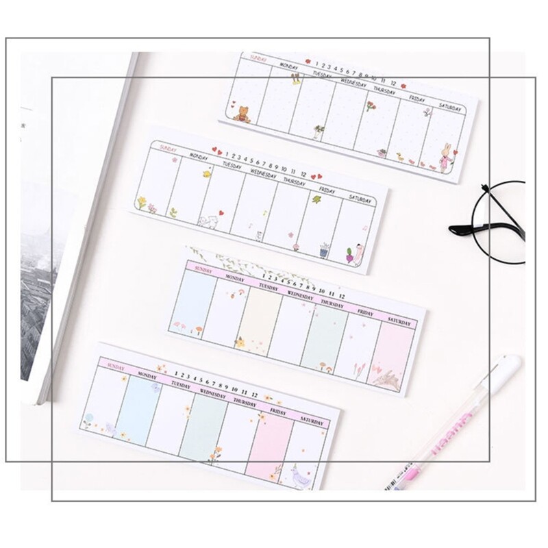 U75A Weekly Planning Pad Memo Pad for Weekly Planning Notepad Πρόγραμμα 40σελ.