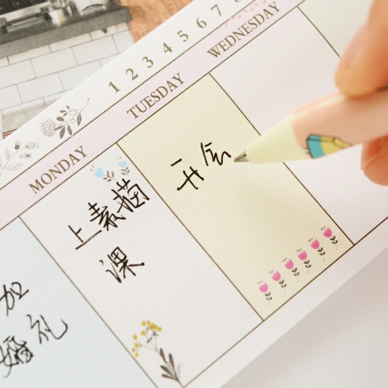 U75A Weekly Planning Pad Memo Pad for Weekly Planning Notepad Πρόγραμμα 40σελ.