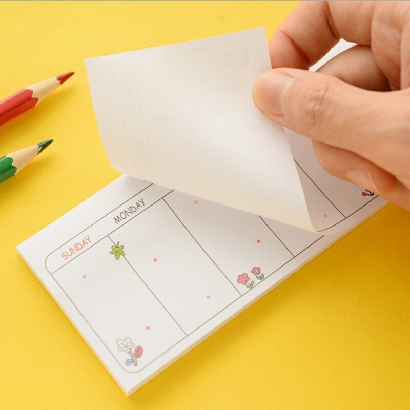 U75A Weekly Planning Pad Memo Pad for Weekly Planning Notepad Πρόγραμμα 40σελ.
