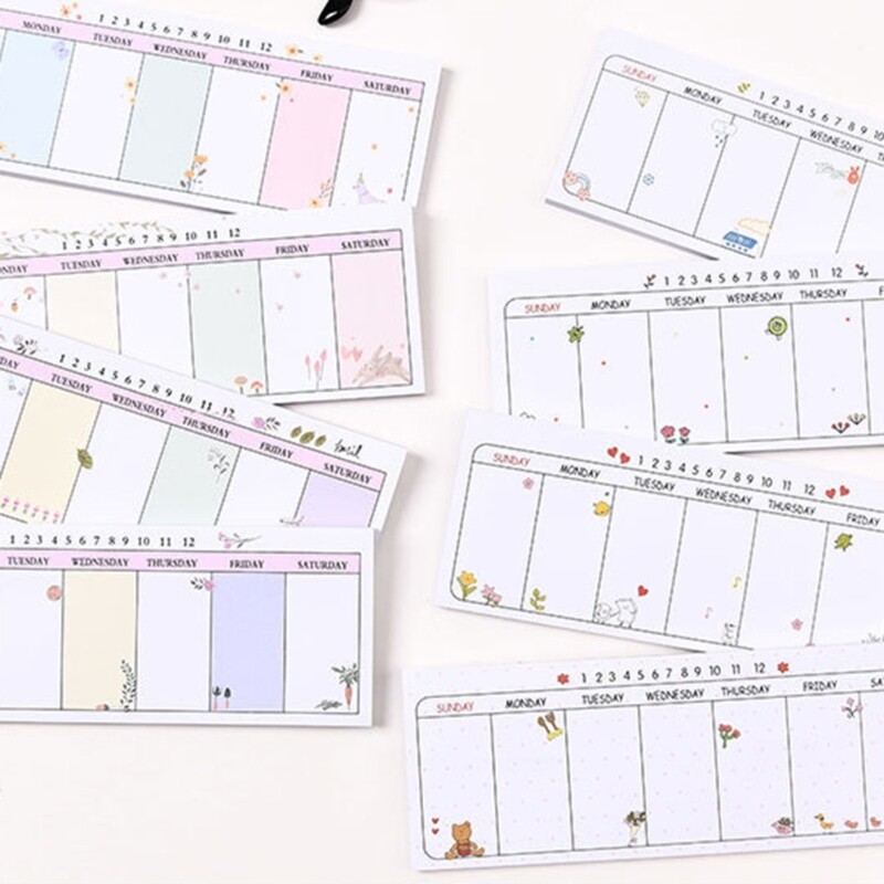 U75A Weekly Planning Pad Memo Pad for Weekly Planning Notepad Πρόγραμμα 40σελ.