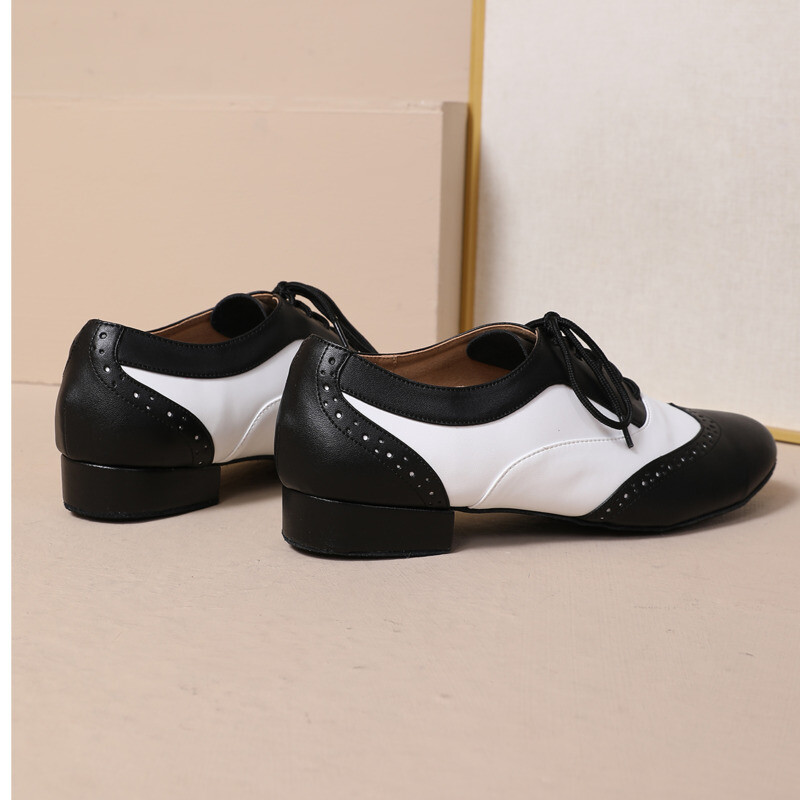 Latin Dance Ανδρικά Παπούτσια Μαλακή σόλα Μαύρο Λευκό Μοντέρνο Ανδρικό Plus μέγεθος Salsa Tango Jazz Sneakers Suede Καουτσούκ εξωτερική σόλα Παπούτσια χορού