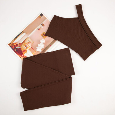 CHRLEISURE besiūlis sportinis komplektas Moteriška kūno rengybos apranga su šonkauliu jogos kostiumas bėgimo liemenėlė be įkloto su treniruočių antblauzdžiais, treniruoklių salės sportine apranga