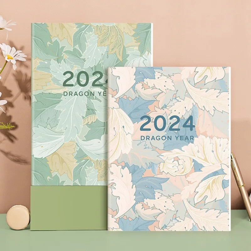 New Agenda Planner Calendar Notebook A4 Εβδομαδιαίος στόχος Λίστα ελέγχου συνήθειας 365 ημερών Πρόγραμμα διοργανωτής Μπλοκ γραφής Σχολικά είδη