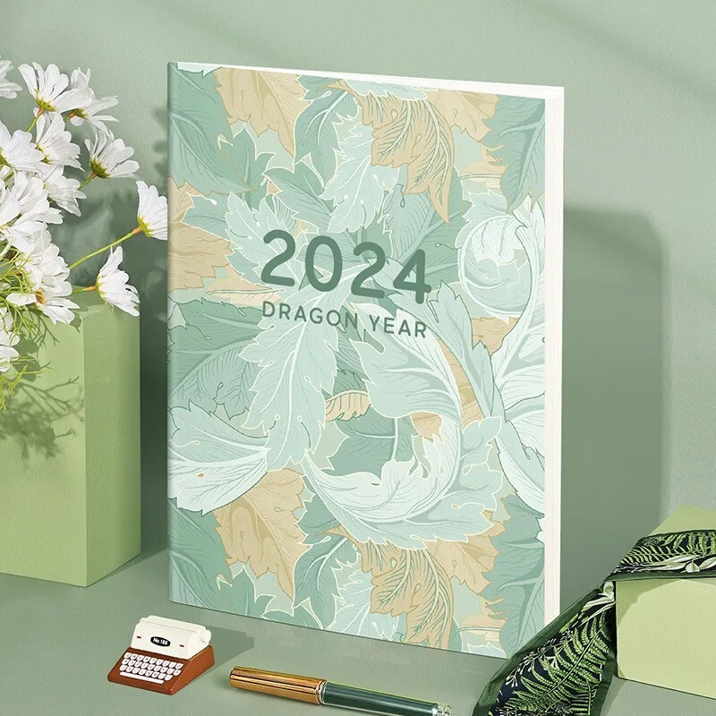 New Agenda Planner Calendar Notebook A4 Εβδομαδιαίος στόχος Λίστα ελέγχου συνήθειας 365 ημερών Πρόγραμμα διοργανωτής Μπλοκ γραφής Σχολικά είδη