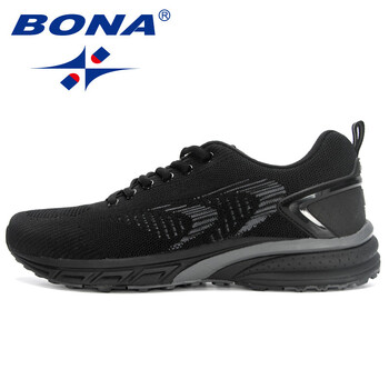 BONA New Arrival Άνετα αθλητικά παπούτσια για περπάτημα εξωτερικού χώρου Lace Up Αθλητικά παπούτσια για άντρες Ανδρικά παπούτσια τρεξίματος δημοφιλούς στυλ