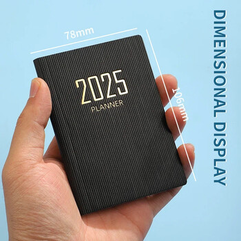 Portable 2025 Daily Weekly Planners A7 Schedule Notebooks Φορητά ημερολόγιο 365 ημερών Ημερολόγιο Σχολικά προμήθειες γραφείου Ατζέντα