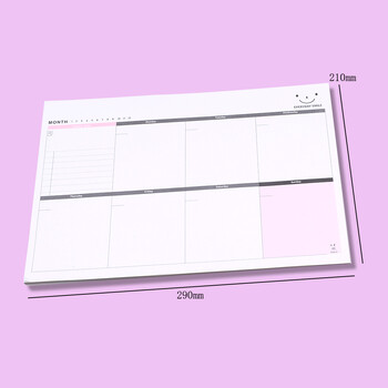 Ιαπωνικά A4 Monthly Planners Week Time Memo Pad Budget Agenda List To Do Journal Σημειωματάριο Επιστολόχαρτο Ημερήσιο Πρόγραμμα εργασίας Σημειώσεις