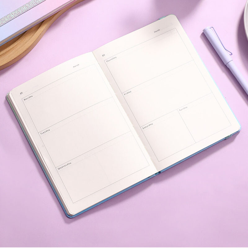 Tjedni planer Mjesečni raspored A5 bilježnica Rasporedi Planer za učenje Uredski školski pribor