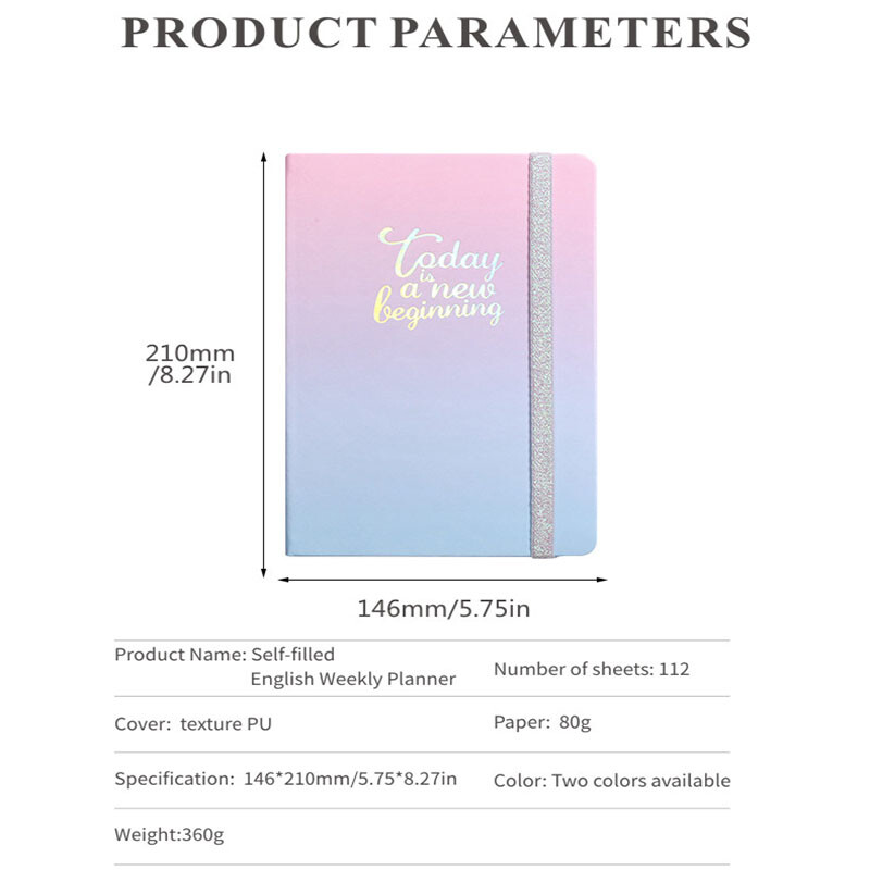 Tjedni planer Mjesečni raspored A5 bilježnica Rasporedi Planer za učenje Uredski školski pribor