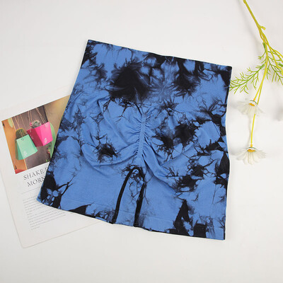 CHRLEISURE Γραβάτα Dye Yoga Σετ Γυναικεία Αθλητική Κοστούμι Ποδηλατικό σορτς με Σουτιέν για τρέξιμο Γυμναστήριο Ελαστική στολή γυμναστικής