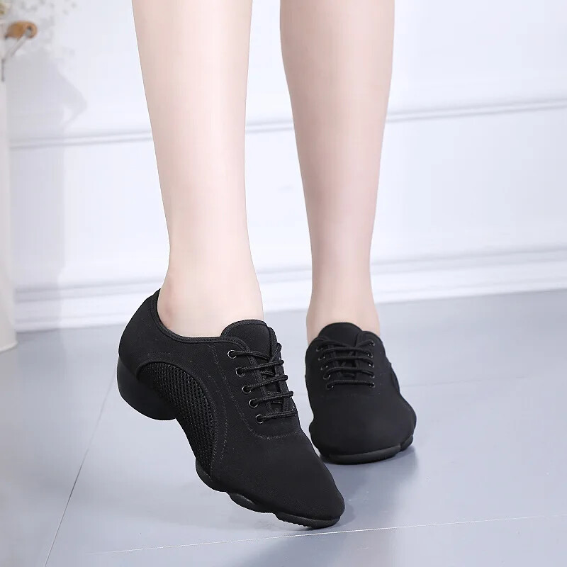 CLYFAN 34-46 Ανδρικά Παπούτσια Latin Dance Παπούτσια για ενήλικες Soft Teacher Dance Shoes Oxford Latin Παπούτσια Γυναικεία Υφασμάτινα Τακούνι 3cm