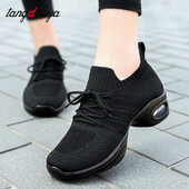 Sieviešu deju apavi moderna džeza sieta deju apavi sievietēm salsa latin āra sporta apavi Training Tango Dance Sneakers