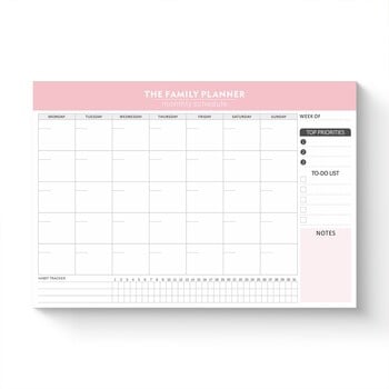 Weekly Planner Μηνιαίο Undated Agenda Programme Notebook Planner μελέτης Γραφική ύλη Σχολικά προμήθειες