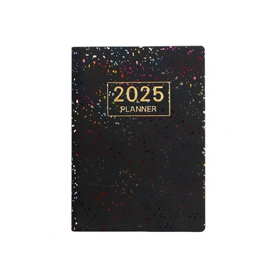Augstākās kvalitātes balta papīra piezīmju grāmatiņa 2025. gada kabatas izmēra mākslīgās ādas piezīmju grāmatiņa ar tinti izturīgu papīru, gludas rakstīšanas žurnāls pārdevējiem
