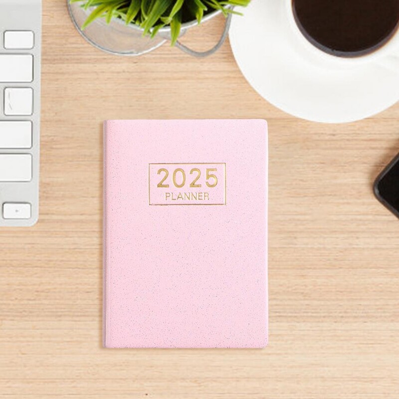 Σημειωματάριο Premium White Paper Notebook 2025 Pocket Size Faux Leather Notebook with Ink-resistant Paper Smooth Writing Journal for Sellers