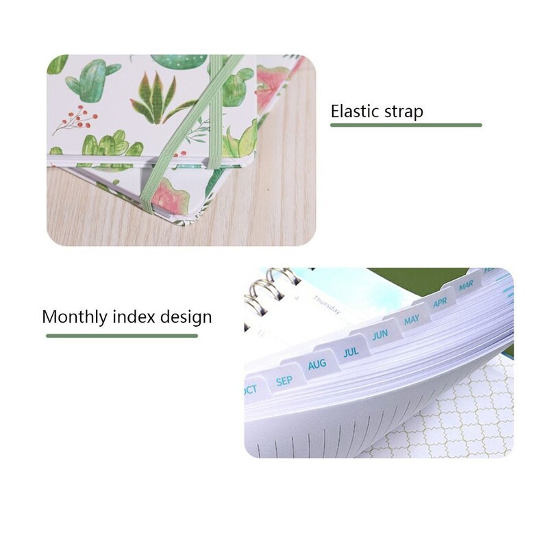 Mėnesio 2025 m. anglų kalbos dienotvarkė knyga Savaitės plano planavimo priemonė Organizatorius Gėlės dienoraščio užrašų knygelė Darbų sąrašas Laisvų lapų ritė