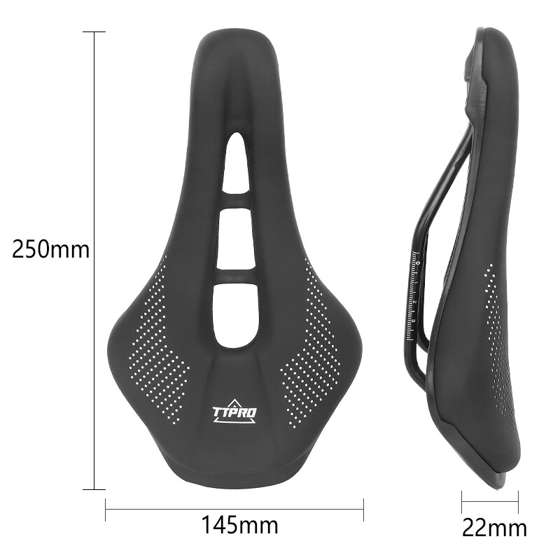 Σέλα ποδηλάτου δρόμου TTPRO MTB Κοίλη μαλακή άνετη αναπνεύσιμη κηλίδα καθίσματος Αντιολισθητικές σέλες ποδηλάτου μαξιλαριού ποδηλάτου