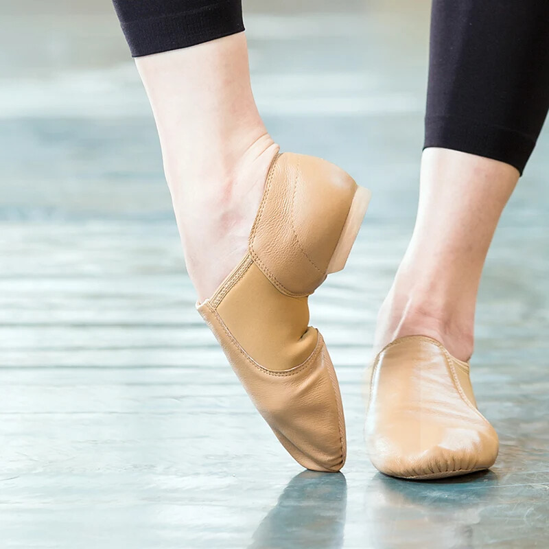 Stretch γυναικεία παπούτσια μπαλέτου Γνήσιο δέρμα Παπούτσια χορού τζαζ γιόγκα slip-on δασκάλες Αθλητικά παπούτσια χορού Παπούτσια άσκησης Hiphop