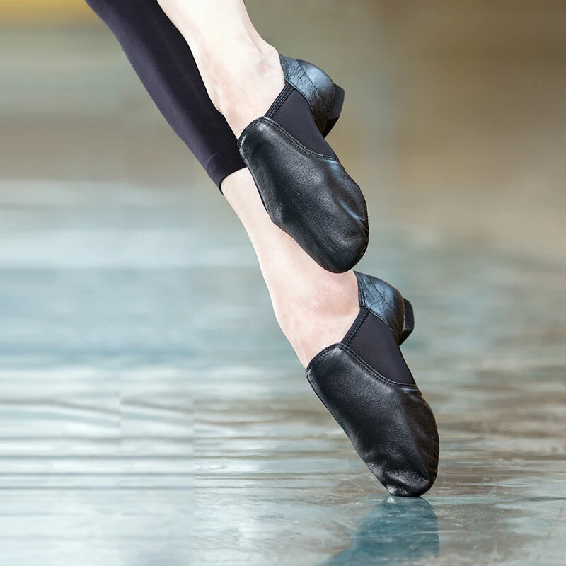 Stretch γυναικεία παπούτσια μπαλέτου Γνήσιο δέρμα Παπούτσια χορού τζαζ γιόγκα slip-on δασκάλες Αθλητικά παπούτσια χορού Παπούτσια άσκησης Hiphop