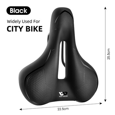 WEST BIKING MTB Velosipēdu Velosipēdu Seglu sliede Dobs Elpojošs Absorbcijas Lietus necaurlaidīgs Mīksts Ērts Sūklis Ikdienas Riteņbraukšanas Ceļa Sēdeklis